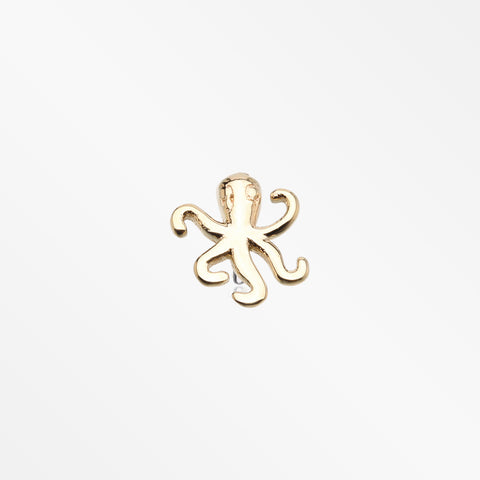 14 Karat Gold OneFit™ Threadless Octopus Top Part