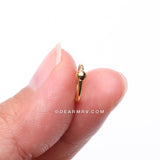 Pure24K Implant Grade Titanium Basic CBR Style Seamless Clicker Hoop Ring