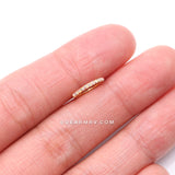 Pure24K Implant Grade Titanium Brilliant Sparkle Opal Lined Seamless Clicker Hoop Ring-White Opal