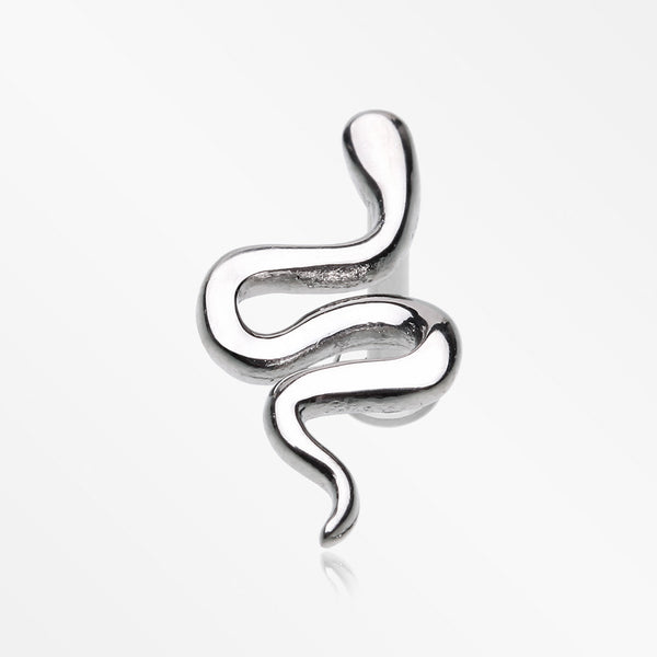 Slithering Silk Snake Internally Threaded Steel Labret