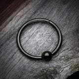 Blackline Captive Bead Ring Style Seamless Clicker Ring