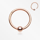Rose Gold Captive Bead Ring Style Seamless Clicker Ring