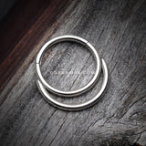 Classic Double Loop Accent Clicker Hoop Ring