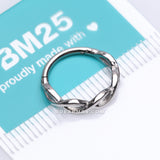 Infinity Loop Steel Seamless Clicker Hoop Ring