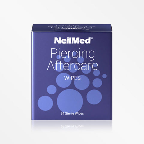 NeilMed Piercing Aftercare Saline Wipes (Pack of 24)